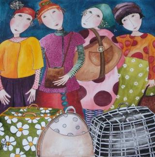 Les grosses valises,Bernadette Le Mée